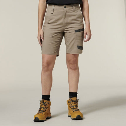 Hard Yakka 4 Pack Womens 3056 Raptor Active Fit Mid Lenght Work Short Y08228-KarWorkwear