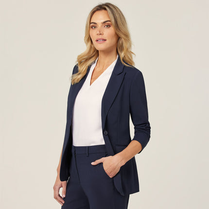 NNT Womens Crepe Stretch Comfortable Relaxed Lightweight Longline Jacket CAT1H8-KarWorkwear