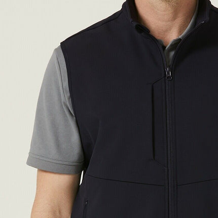 Mens NNT Warm Bonded Fleece Sleeveless Zip Vest Black Navy Business Smart CATF2H-KarWorkwear
