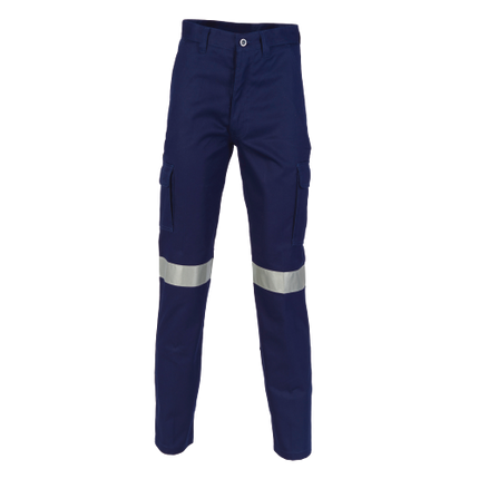 DNC Workwear Mens Cotton Drill Cargo Pants Hi-Vis Comfortable  Work 3319-KarWorkwear