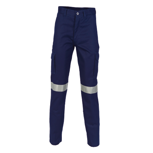 DNC Workwear Mens Cotton Drill Cargo Pants Hi-Vis Comfortable  Work 3319-KarWorkwear