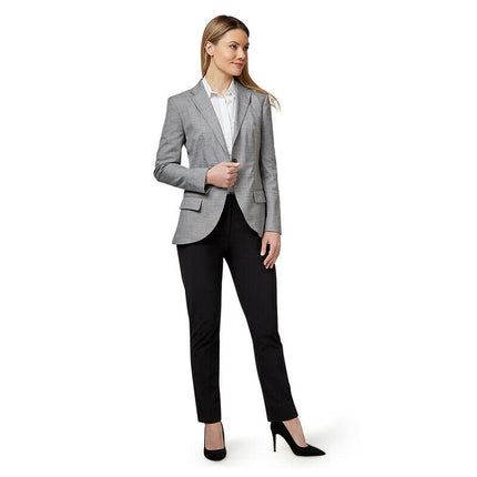 NNT Womens Formal Blazer Half Lined 1 Button Linen Look Jacket  Business CAT1E9-KarWorkwear