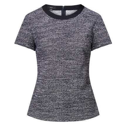 NNT Womens Formal Textured Tweed Shell Top Classic Fit Crew Neckline CATUDG-KarWorkwear