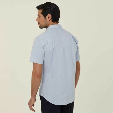 NNT Mens Avignon Stripe Short Sleeve Shirt Casual Regular Fit Business CATJDK-KarWorkwear