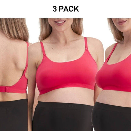 Bonds Womens Bases Maternity Bralette Wirefree & Flexible Comfy Bra 3 Pack YWUG-KarWorkwear
