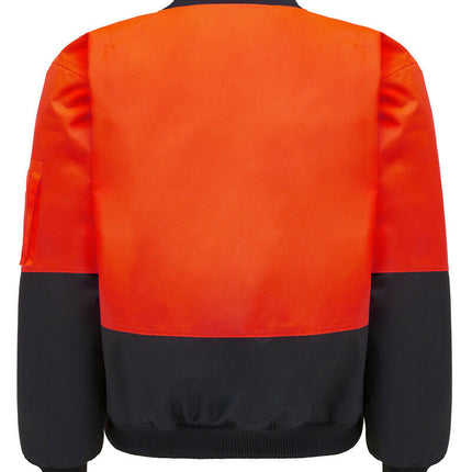 Hard Yakka Bomber Jacket Core Hi-Vis 2 Tone Work Quilted Waterproof Y06670-KarWorkwear