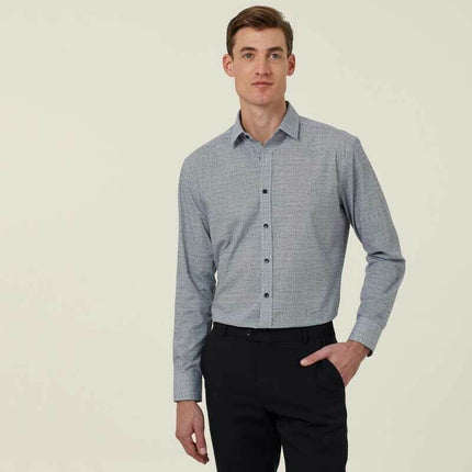NNT Mens Avignon Abstract Stripe Long Sleeve Shirt Casual Fit Business CATJDC-KarWorkwear