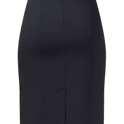 NNT Womens Business Stretch Wool Blend Panel Pencil Skirt Wool Blend  CAT2MG-KarWorkwear