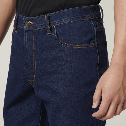 Hard Yakka 2 Pack Mens Heavy Duty Washed Straight Denim Work Jeans Y03514-KarWorkwear