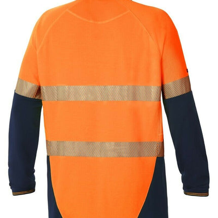 Hard Yakka Koolgear Hi-Vis 2 Tone Vented Tape Long Sleeve Work Shirt Y11379-KarWorkwear