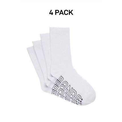 Bonds Mens Logo Lightweight Crew Cooling Zone Stay Put Fit Socks 4 Pack SXMY4N-KarWorkwear