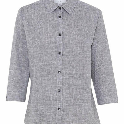 NNT Womens Avignon Formal Abstract Print 3/4 Sleeve Business Shirts CATUKX-KarWorkwear