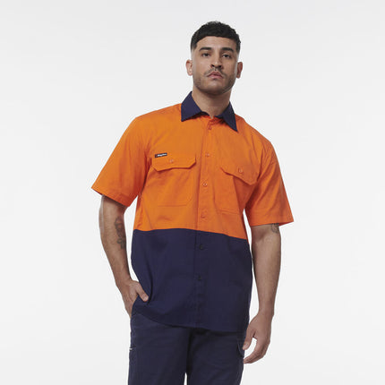KingGee Men Workcool Vented Spliced Short Sleeve Shirt K54008-KarWorkwear