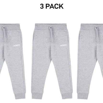 Bonds Kids Tech Sweats Trackie Pants Lightweight Warm Minimise Heat 3 Pack KVQRK-KarWorkwear