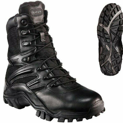 Bates Womens Delta 8 Side Zip Boots Soft Toe Durable Leather Work Safety E72001-KarWorkwear
