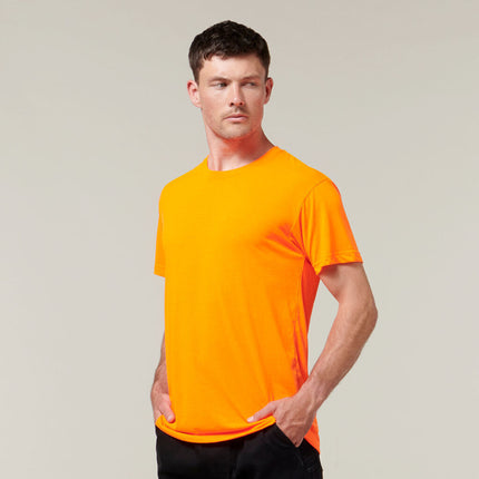 Hard Yakka Mens 3056 Short Sleeve Neon Comfortable High Visibility Work Y19575-KarWorkwear
