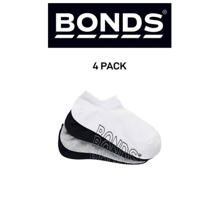 Bonds Womens Lightweight No Show Cotton Mesh Cooling Zone Socks 4 Pack LXPW4N-KarWorkwear