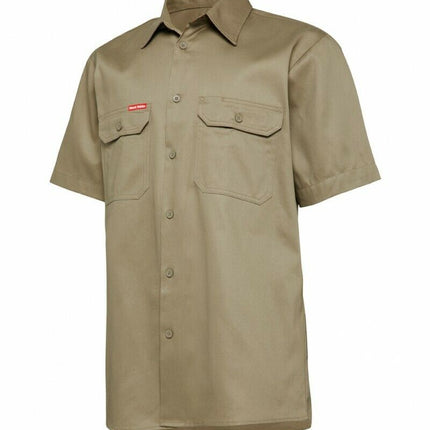 Mens Hard Yakka Core Light Weight Cool Drill Work Shirt Summer Tradie Y04625-KarWorkwear
