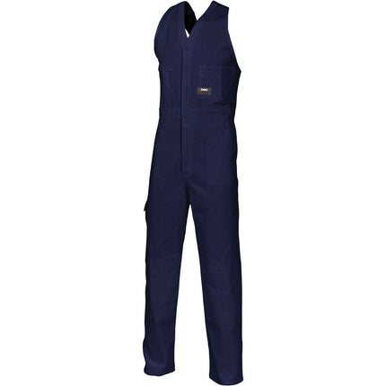 DNC Workwear Mens Cotton Drill Action Back Overall Comfortable Work 3121-KarWorkwear