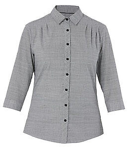 NNT Mens Stretch Cotton Blend 3/4 Sleeve Top Collared Button Shirt CAT9XV-KarWorkwear