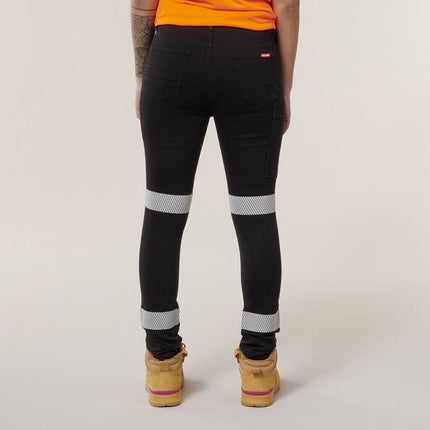 Hard Yakka 4 Pack Womens Taped Stretch Demin Reflective Jeggings Y08302-KarWorkwear