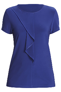 NNT Womens Soft Jersey S/S Round Neck T- Top Blouse Relaxed Fit CATU64-KarWorkwear