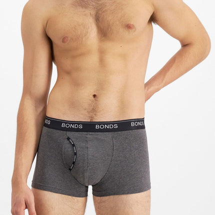 Bonds Mens Guyfront Trunk Stretchy Cotton Seam free Sides Elastic 3 Pack MZ963A-KarWorkwear