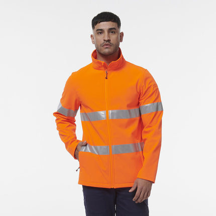 KingGee Mens Reflective Softshell Water Resistant Safety Work Jacket K55039-KarWorkwear