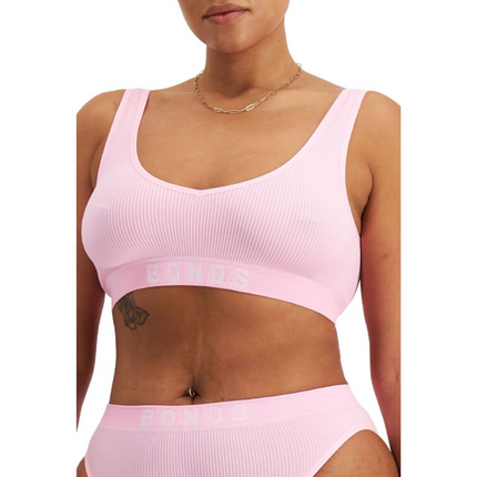 Bonds Womens Retro Rib Deep V Crop Super Stretch & Ultimate Comfort WU8DA-KarWorkwear