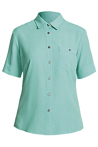 NNT Mens Silvi Spot Print S/S Shirt Classic Fit Collared Business Wear CATU7H-KarWorkwear