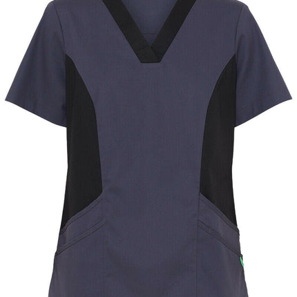 NNT Womens Nightingale V Neck Contrast Scrub Top Nurse Workwear Comfort CATULL-KarWorkwear