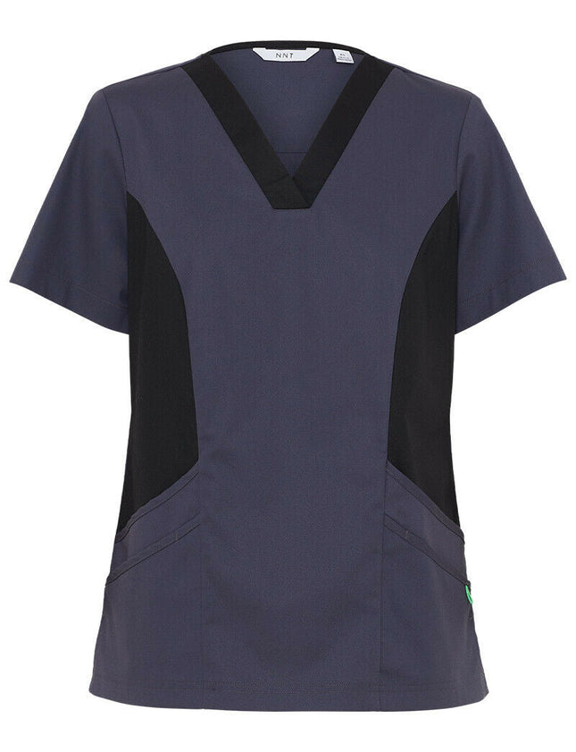 NNT Womens Nightingale V Neck Contrast Scrub Top Nurse Workwear Comfort CATULL-KarWorkwear