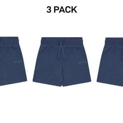 Bonds Kids Tech Sweats Short Lightweight Soft Rib Waistband Sporty 3 Pack KVQPK-KarWorkwear