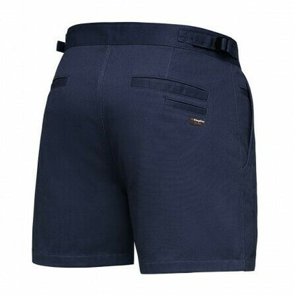 KingGee Drill Utility Shorts Adjustable Welt Pockets Cotton Work K07010-KarWorkwear