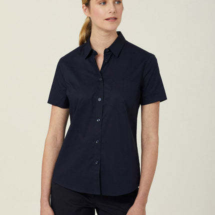 NNT Women Avignon Short Sleeve Slim Shirt Casual Comfortable Business CATUK8-KarWorkwear