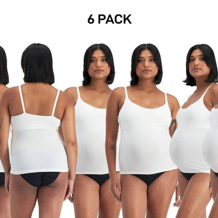 Bonds Womens Damn Dry Milk Leaks Scoop Cami Comfy Wirefree Support 6 Pack YWPV-KarWorkwear