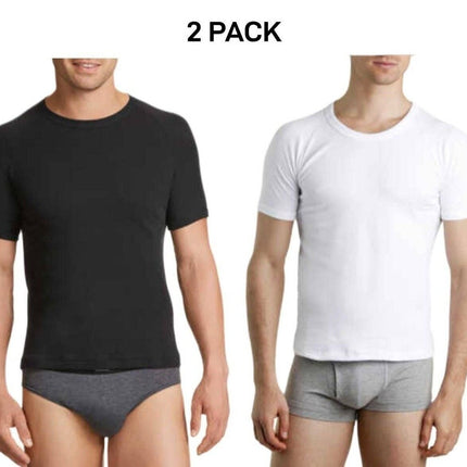 Bonds Mens Genuine Raglan Crew Neck Perfect Tee Close Body Fit 2 Pack M9372W-KarWorkwear