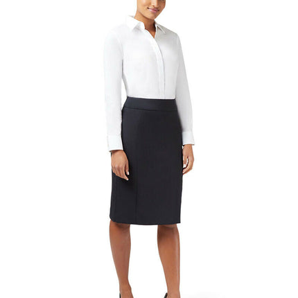 NNT Womens Business Stretch Wool Blend Panel Pencil Skirt Wool Blend  CAT2MG-KarWorkwear