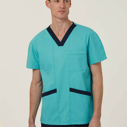 NNT Uniform Men Next Gen Antibacterial Koller Scrub Top Breathable Cotton CATRFU-KarWorkwear
