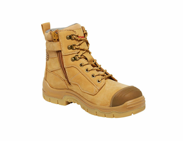 KingGee Mens Phoenix 6Z Side UP Work Safety Boots Nubuck Leather Comfy K27880-KarWorkwear