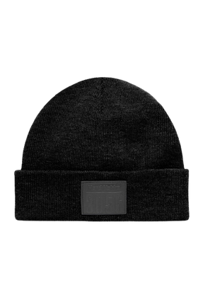 Hard Yakka Men Beanie Snug Fit Relaxed Top Leather Look Embossed Logo Y22370-KarWorkwear