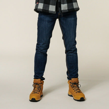Hard Yakka Mens Heritage Slim Jeans Tough Ultimate Comfort Stretch Denim Y03105-KarWorkwear