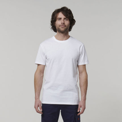 Hard Yakka Mens Cotton Breathable Crew Neck Short Sleeve Core Tee Y19251-KarWorkwear