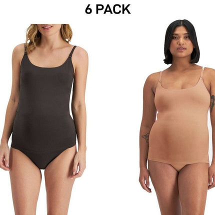 Bonds Womens Bases Maternity Scoop Singlet Soft and Comfy Support 6 Pack YWU9-KarWorkwear