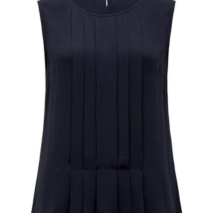 NNT Womens Sleeveless Blouse Soft Georgette Classic Fit Round Neck CATU5Q-KarWorkwear