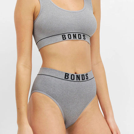 Bonds Womens Retro Rib Seamless Hi Hi Bikini High Waist & High Leg 3 Pack WU8FT-KarWorkwear