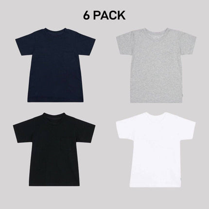 Bonds Kids Next Gen Crew Tee Cotton Shirt Perfect Comfort and Style 6 Pack KVRHK-KarWorkwear