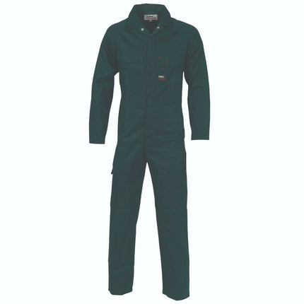 DNC Workwear Mens Cotton Drill Coverall Hi Vis Work Safety Sun Protection 3101-KarWorkwear