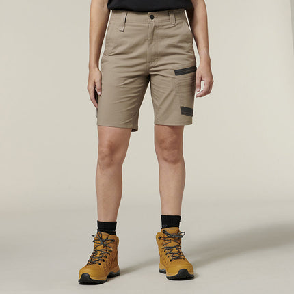 Hard Yakka 4 Pack Womens 3056 Raptor Active Fit Mid Lenght Work Short Y08228-KarWorkwear