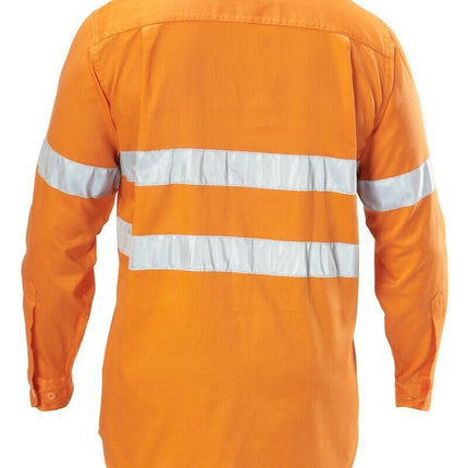 Hard Yakka Foundations Long Sleeve Taped Cotton Drill Work Shirt Y07227-KarWorkwear